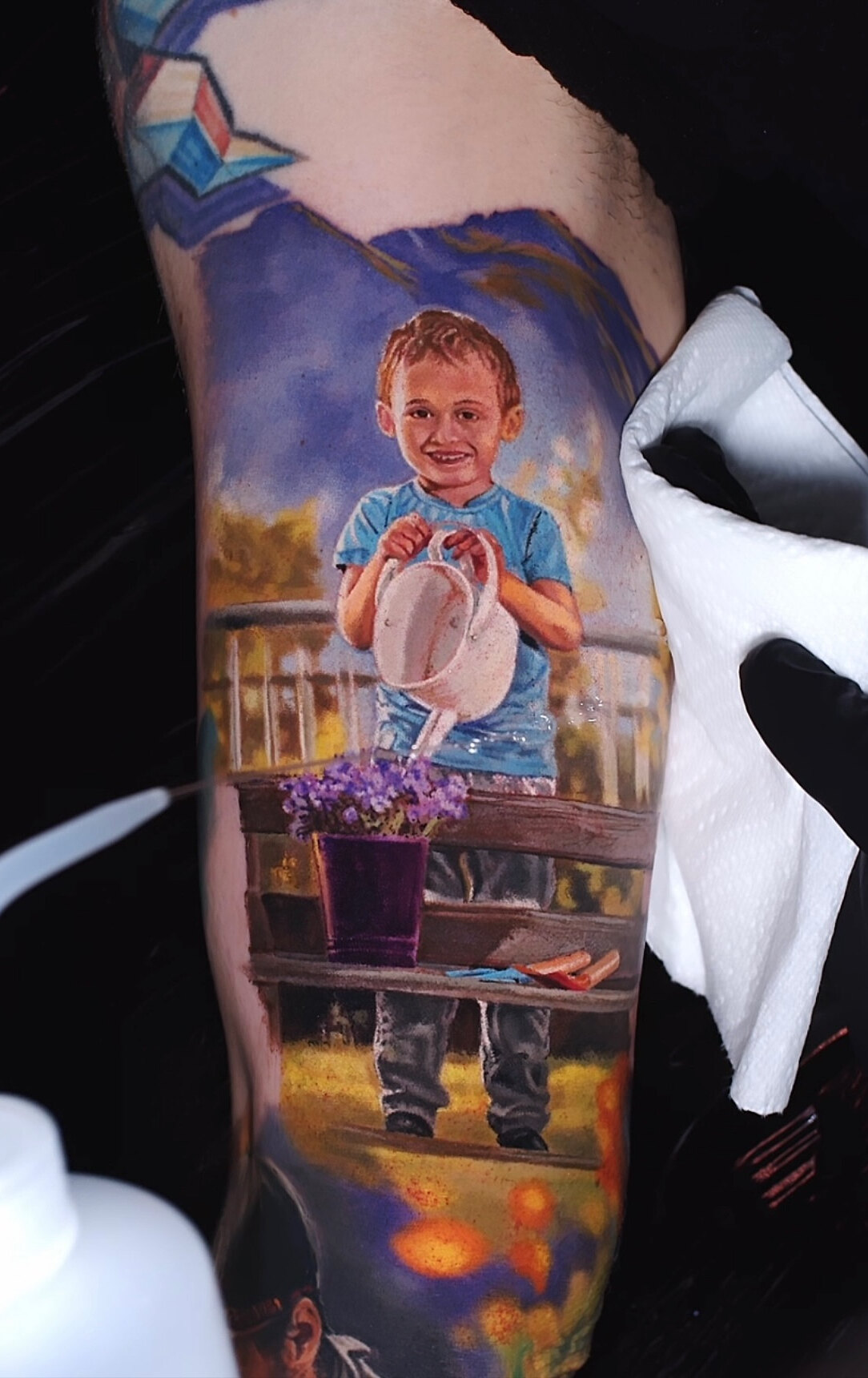 Realistisches Tattoo von Alex666cold — fotorealistische Arbeit in Hyperrealismus oder Color-Realism