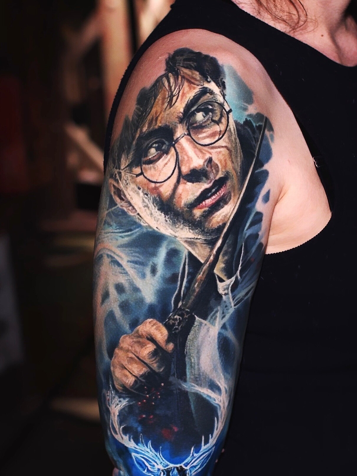 Realistisches Tattoo von Alex666cold — fotorealistische Arbeit in Hyperrealismus oder Color-Realism