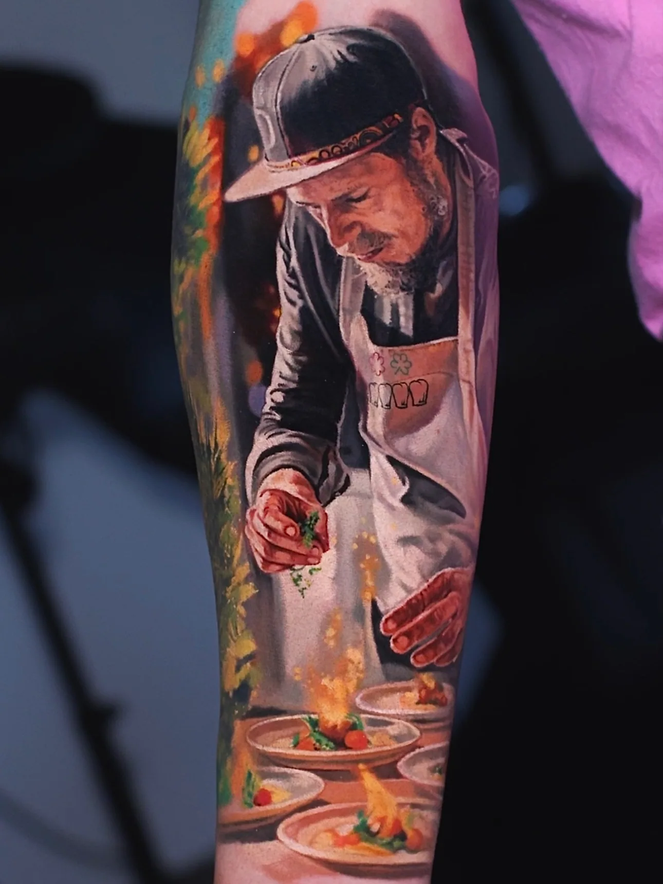 Color realism tattoo by Alex666cold — vibrant custom design