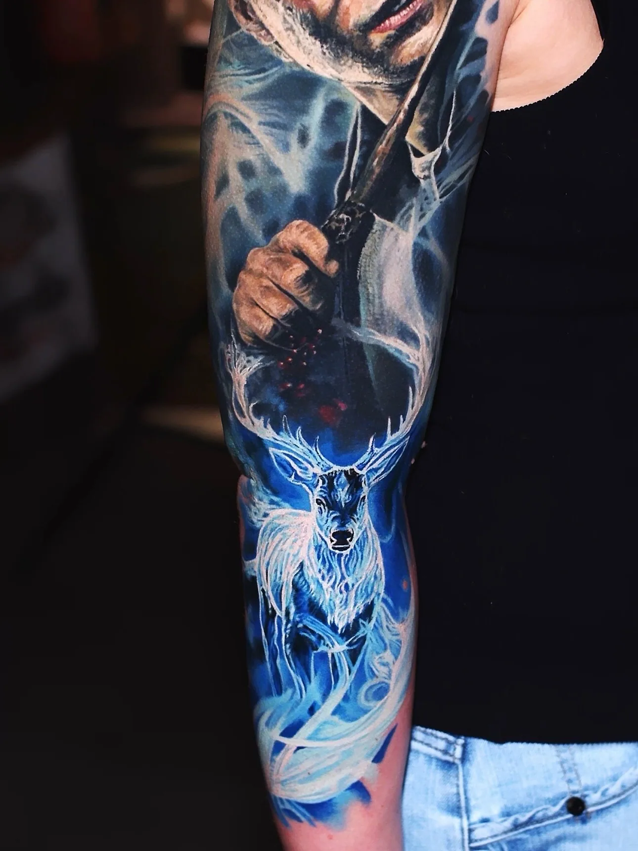 Custom realism tattoo by Alex666cold — anatomical placement