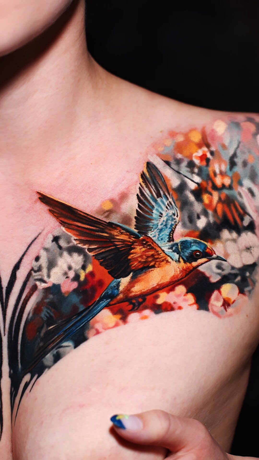 Cover-up-Tattoo – Vorher-nachher-Vergleich, Tätowierer Wrocław Alex666cold